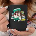 Cute Hedgehog Reading A Book Nerd Readers Graphic Print Coffee Mug Unique Gifts