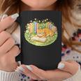 Cute Kawaii Cat Books Flowers Graphic Print Coffee Mug Unique Gifts Cute Kawaii Cat Books Flowers Graphic Print Coffee Mug Unique Gifts