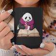 Cute Panda With Book And Hot Cocoa Reading Graphic Print Coffee Mug Unique Gifts Cute Panda With Book And Hot Cocoa Reading Graphic Print Coffee Mug Unique Gifts