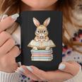 Cute Reading Bunny Easter Books Reader Teacher Girls Women Graphic Print Coffee Mug Unique Gifts