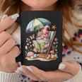 Cute Summer Relaxing Gnome Art For Book Lovers Graphic Print Coffee Mug Unique Gifts