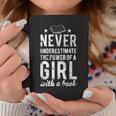 Cute Never Underestimate The Power Of A Girl Book Nerds Graphic Print Coffee Mug Unique Gifts