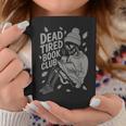Dead Tired Book Club Skeleton Graphic Print Coffee Mug Unique Gifts