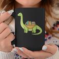 Dinosaur Librarian Book Lover Reading Brontosaurus Graphic Print Coffee Mug Unique Gifts