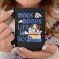 Dog Books Life Is Great Graphic Print Coffee Mug Unique Gifts