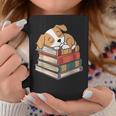 Dog Reading Book Pajama Sleep Graphic Print Coffee Mug Unique Gifts