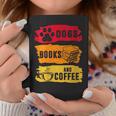 Dogs Books And Coffee Dog Book Reader Lover Graphic Print Coffee Mug Unique Gifts