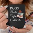 Dogs Books Coffee Plants Men Women Graphic Print Coffee Mug Unique Gifts