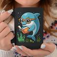 Dolphin Reading Book Matching Bookworm Librarian Books Lover Graphic Print Coffee Mug Unique Gifts