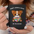 Don't Judge A Book By Its Cover Reading Jack Russell Terrier Graphic Print Coffee Mug Unique Gifts