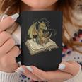 Dragon Bookworm Reading Fantasy Book Graphic Art Graphic Print Coffee Mug Unique Gifts