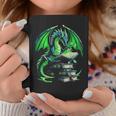 Dragon Reading Books Bookworm Graphic Print Coffee Mug Unique Gifts