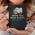 Drink Tea Read Books Be Happy s For Book Lovers Graphic Print Coffee Mug Unique Gifts