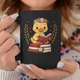 Duck Reading Book Graphic Duck With Book Floral Graphic Print Coffee Mug Unique Gifts