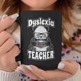 Dyslexia Teacher Therapist Dyslexic Therapy Panda Book Heart Graphic Print Coffee Mug Unique Gifts