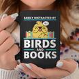 Easily Distracted By Birds And Books Graphic Print Coffee Mug Unique Gifts