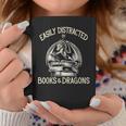 Easily Distracted By Books And Dragons Book Dragon Lover Graphic Print Coffee Mug Unique Gifts Easily Distracted By Books And Dragons Book Dragon Lover Graphic Print Coffee Mug Unique Gifts
