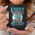 Easily Distracted By Books And Dragons Nerds Graphic Print Coffee Mug Unique Gifts