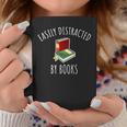 Easily Distracted By Books Shirt Reading T-Shirt Graphic Print Coffee Mug Unique Gifts