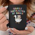 Easily Distracted By Books Silly-Goose Bookish Library Read Graphic Print Coffee Mug Unique Gifts