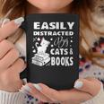 Easily Distracted By Cats And Books Books Cat Book Lover Graphic Print Coffee Mug Unique Gifts Easily Distracted By Cats And Books Books Cat Book Lover Graphic Print Coffee Mug Unique Gifts