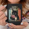 Easily Distracted By Cats And Books For Cat Lovers For Men Women Girls Kids Graphic Print Coffee Mug Unique Gifts Easily Distracted By Cats And Books For Cat Lovers For Men Women Girls Kids Graphic Print Coffee Mug Unique Gifts