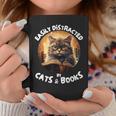 Easily Distracted By Cats And Books Librarians Bibliophiles Graphic Print Coffee Mug Unique Gifts Easily Distracted By Cats And Books Librarians Bibliophiles Graphic Print Coffee Mug Unique Gifts