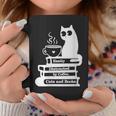 Easily Distracted Cats Coffee And Books Graphic Print Coffee Mug Unique Gifts