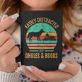 Easily Distracted By Dholes & Books Retro Wild Dogs Lover Graphic Print Coffee Mug Unique Gifts Easily Distracted By Dholes & Books Retro Wild Dogs Lover Graphic Print Coffee Mug Unique Gifts