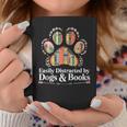 Easily Distracted By Dogs And Books Reading Graphic Print Coffee Mug Unique Gifts Easily Distracted By Dogs And Books Reading Graphic Print Coffee Mug Unique Gifts