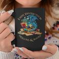 Easily Distracted By Dragons And Books Nerd Dragon Graphic Print Coffee Mug Unique Gifts
