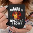 Easily Distracted By Dragons And Books Reading Graphic Print Coffee Mug Unique Gifts Easily Distracted By Dragons And Books Reading Graphic Print Coffee Mug Unique Gifts