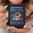 Easily Distracted By Dragons Fantasy Book Reading Graphic Print Coffee Mug Unique Gifts Easily Distracted By Dragons Fantasy Book Reading Graphic Print Coffee Mug Unique Gifts