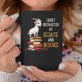 Easily Distracted By Goats And Books Goats And Book Reading Graphic Print Coffee Mug Unique Gifts