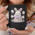 Easter Bunny Reading Book Cute Pastel Eggs Graphic Print Coffee Mug Unique Gifts Easter Bunny Reading Book Cute Pastel Eggs Graphic Print Coffee Mug Unique Gifts