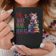Eat Sleep Read Repeat Unicorn Read Book Reading Lovers Kids Graphic Print Coffee Mug Unique Gifts