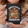 Education Is Freedom History Month Book Black Teacher Graphic Print Coffee Mug Unique Gifts Education Is Freedom History Month Book Black Teacher Graphic Print Coffee Mug Unique Gifts