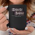 EitherOr Bookstore Graphic Print Coffee Mug Unique Gifts