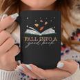 FALL INTO A GOOD BOOK Reader Autumn Reading Books Meme Graphic Print Coffee Mug Unique Gifts