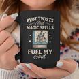 Fantasy Book Club Reader Quote Plot Twists Magic Spells Graphic Print Coffee Mug Unique Gifts