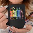 Floral Book Equality Human Rights Social Justice Peace Love Graphic Print Coffee Mug Unique Gifts