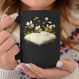Floral Bumble Bee Reading Book Wildflower Bookish Librarian Graphic Print Coffee Mug Unique Gifts