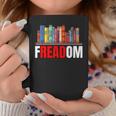 Frea-Dom Anti Ban Books I Read Banned Books Freedom Book Graphic Print Coffee Mug Unique Gifts