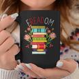 FREADOM Read Banned Books Graphic Print Coffee Mug Unique Gifts