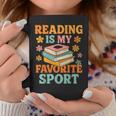 Fun Reading Is My Favorite Sport Book Lover Graphic Print Coffee Mug Unique Gifts