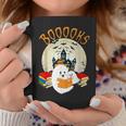 Ghost Book Reading Halloween Booooks Teacher Graphic Print Coffee Mug Unique Gifts
