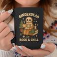 Gingerdead Book Shirt Xmas Cozy Skeleton Reading Christmas Graphic Print Coffee Mug Unique Gifts