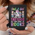 Girl Who Has Tattoos And Loves Books Tattooed Bookworm Girl Graphic Print Coffee Mug Unique Gifts