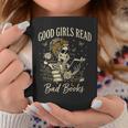 Good Girls Read Bad Books Vintage Skeleton Reader Graphic Print Coffee Mug Unique Gifts Good Girls Read Bad Books Vintage Skeleton Reader Graphic Print Coffee Mug Unique Gifts