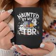 Halloween Book Lover Teacher Ghost Costume Haunted By My Tbr Graphic Print Coffee Mug Unique Gifts